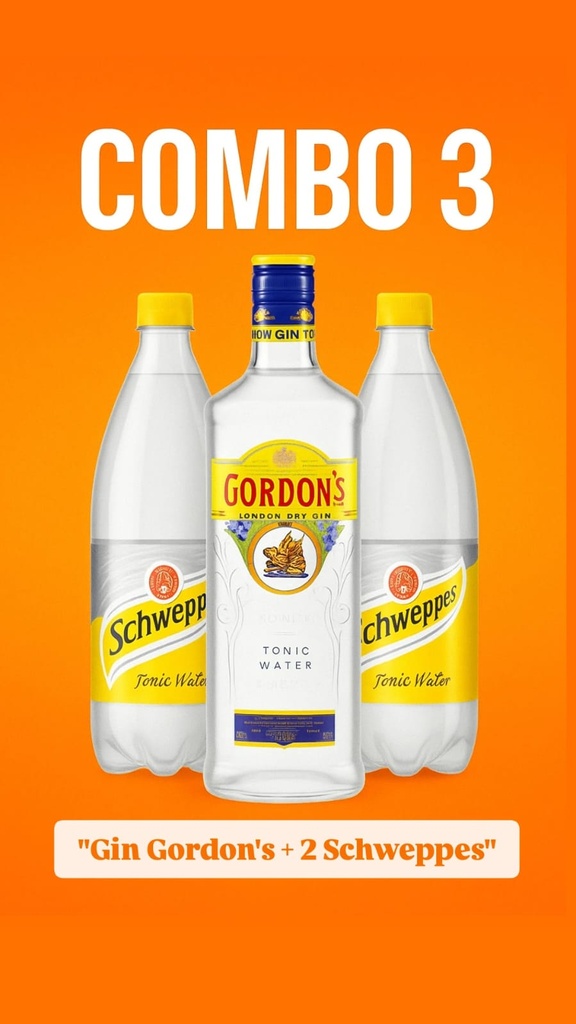 Combo 3 (Gin Gordons + 2 Schwepps)